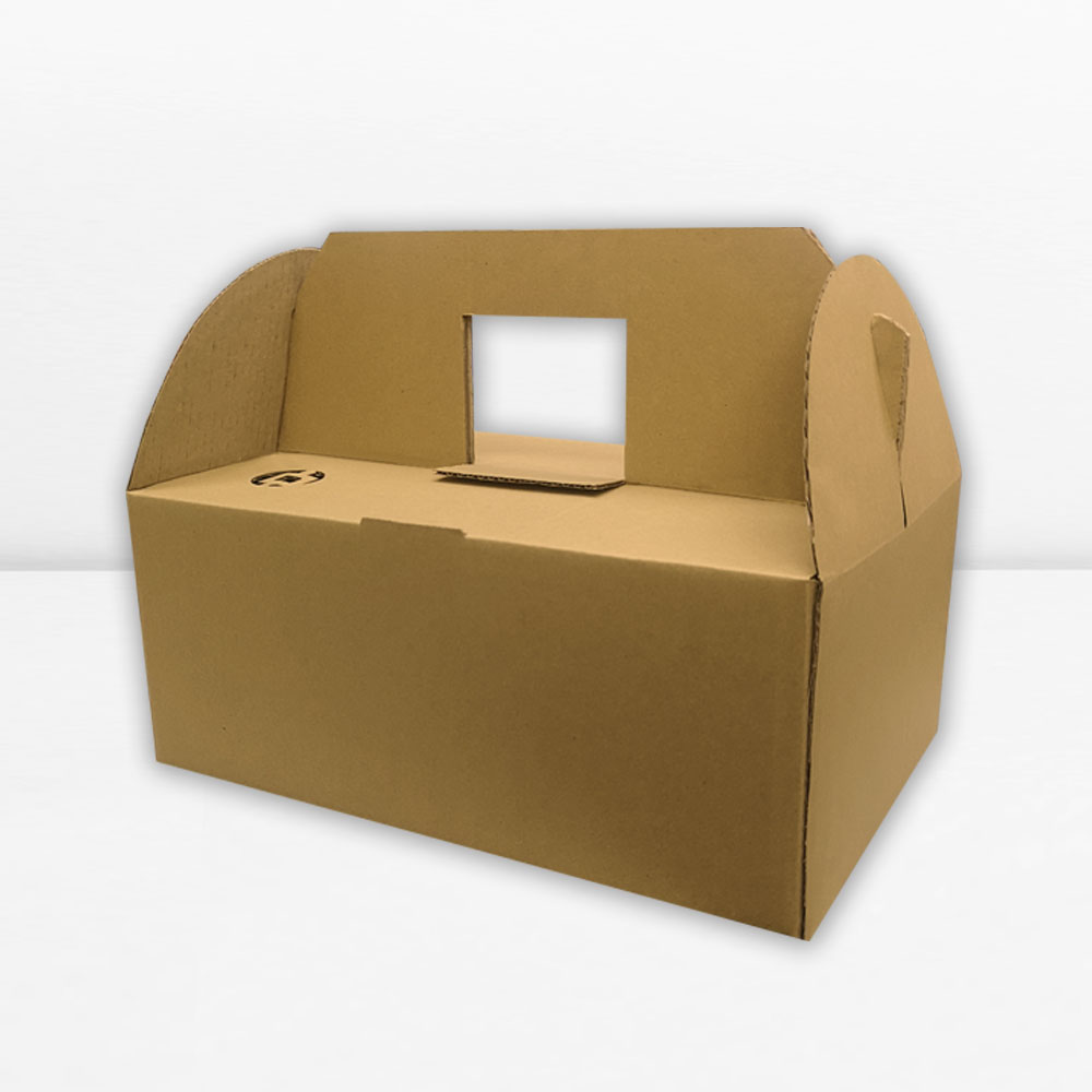 Corrugated Fruit Gift Die-Cut Box With Handle 2 in 1 Box (0)